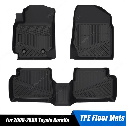 Tpe floor mats liner - floor, black
