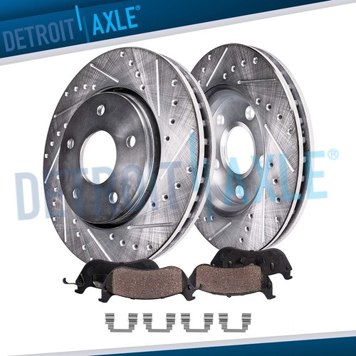 Front drilled rotors brake - rotors, +