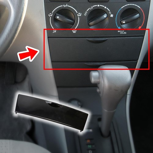 Black front center console - black,